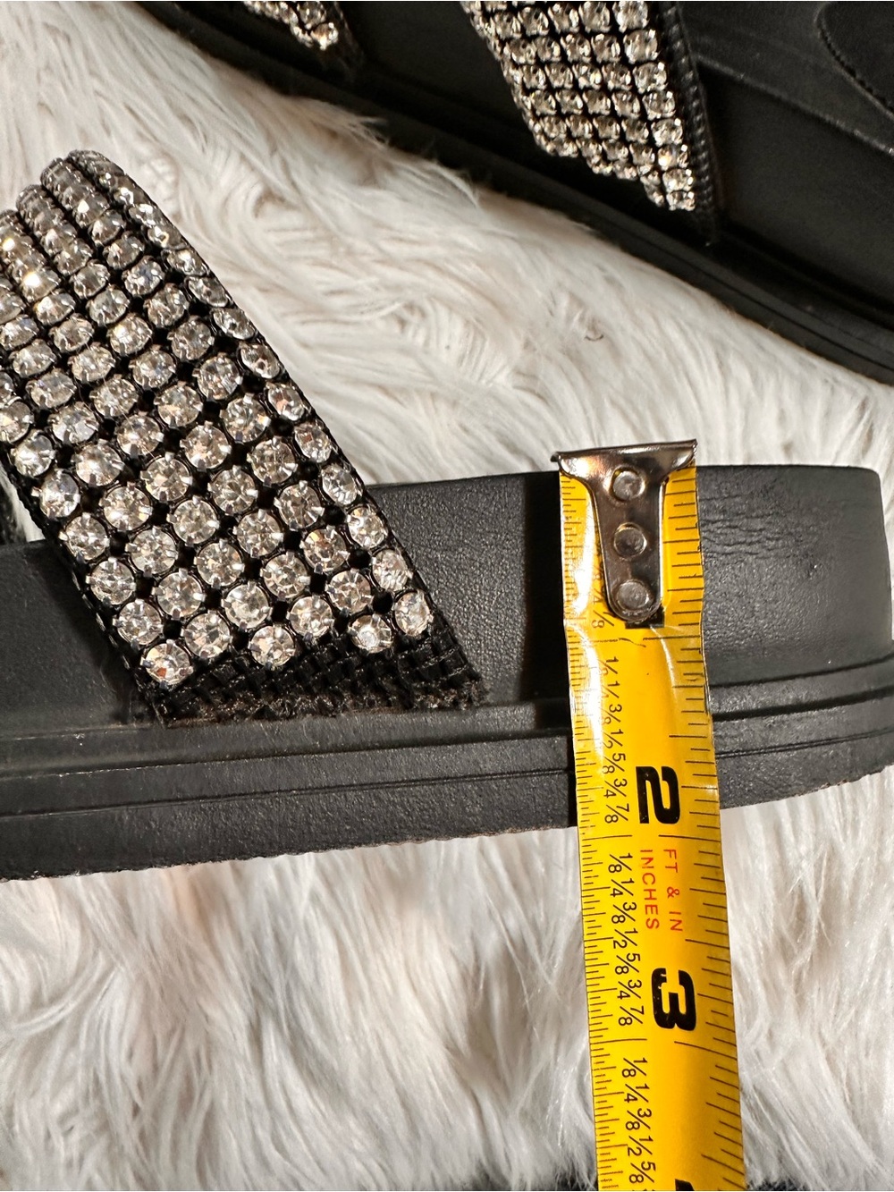 Bongo • Rhinestone Chunky Platform Slides - Picture 11 of 17